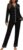 HNG Women Pajama Set Long Sleeve Sleepwear Fashion Night Wear