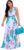 Nuofengkudu Womens Chiffon Deep V-Neck Stripe Printed Maxi Dress Unique Loose Summer Boho Dresses High Waiste(S-5XL)