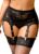 ohyeah 6-Strap Easy Clip Lace Garter Belt for Thigh Highs Stockings Suspender Garter Belts Plus Size Garters Lingerie XS-4XL