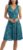MISS MOLY Women’s Floral Lace Overlay Fit and Flare Dress Sexy V-Neck Knee Length Elegant Party Wedding Dress