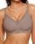 HORISUN Wireless No Underwire Bra for Women V-Neck Lace Trim Jelly Supportive Seamless Bra Comfortable Tshirt Bralette