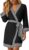 PrinStory Womens Robe Knit Kimono Bathrobe Lightweight Soft Sleepwear Knee Length Lounge Robes