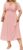 IN’VOLAND Women Plus Size Short Sleeve Dress Summer Casual V-Neck Ruched Aline Midi Dresses with Pockets