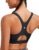 RUNNING GIRL Sports Bras for Women High Support,Racerback High Impact Grey Sports Bra Moulded Cup Workout Bra Push up