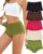 LEVAO Boy Shorts Underwear for Women Lace Full Covreage Boxer Briefs Panties 5 Pack S-XL