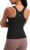 CRZ YOGA Butterluxe Workout Tank Tops for Women – Racerback Padded High Neck Yoga Athletic Shirt with Built in Bra