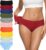Eiggam Women’s Cotton Bikini Panties,High-Cut Full Coverage Stretch Cool Underwear for Women