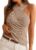LILLUSORY Knit Halter Tops for Women Sleeveless Lightweight Summer Sweater Tank Tops