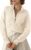 Dokotoo Women’s Sweaters 2026 Fall Winter Quarter Zip Casual Ribbed Cable Knit Pullover