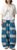 Women’s Wide Leg Palazzo Pants Blue White Tie Dye Print Loose Fit Fall Lightweight Bohemian Flowy Trousers