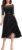 Miusol Women’s Off Shoulder Elegant Floral Ruffle Half Sleeve Lace Contrast Chiffon Party Dress