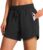 Ksmien Women’s 5″/ 7″ Athletic Running Shorts Quick Dry Lightweight Workout Gym Shorts with Zipper Pockets UPF 50+
