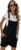 Yeokou Women’s Cotton Linen Short Overalls Casual Summer Bib Shortalls with Pockets