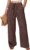 ANRABESS Women’s Wide Leg Beach Pants Elastic Waist Lightweight Casual Flowy Palazzo Lounge Trousers with Pockets
