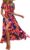 PRETTYGARDEN Women’s Boho Floral Maxi Dress Summer Short Sleeve Wrap V Neck Long Flowy Beach Vacation Wedding Guest Dresses
