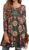 ENMAIN Womens Tops 3/4 Sleeve Tunic Tops Dressy Casual Plus Size Tunic To Wear With Leggings Swing Shirt Loose Fit Blouses