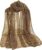 Floerns Women’s Sequin Bandana Square Scarf Silk Scarves Mesh Shawl and Wrap for Evening Dresses