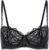 DOBREVA Women’s Sexy Lace Push Up Plus Size Bra Sheer Balconette Underwire Unlined