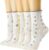 Women’s Ruffle Socks, Casual Cotton Cute Novelty Socks, Breathable Crew Socks for Women Girl 5 Pairs