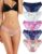 voenxe Women Bikini Underwear,Seamless Breathable Ladies Panties,No Show Comfortable Briefs Undies,Invisible Hipster,5-Pack