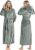 NY Threads Premium Womens Robe with Hood, Plush Fleece Long Bath Robe for Women, Fluffy Soft Women’s Bathrobe