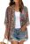 Women’s Floral Print Puff Sleeve Kimono Cardigan Loose Cover Up Casual Blouse Tops 2026