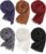 Geyoga 6 Pcs Women Scarf Shawl Hijab Scarves Cotton Crinkle Hijab for Women Blend Shawl Crinkle Wrap Head for Seasons